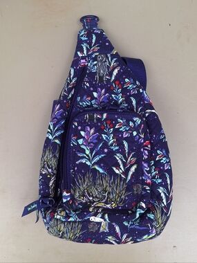 Vera Bradley X Harry Potter Forbidden Forest Mini Sling Backpack, Purple EUC